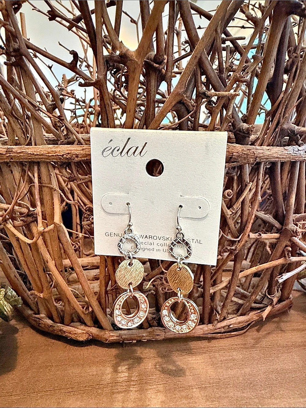 Eclat Crystal Drop Earrings
